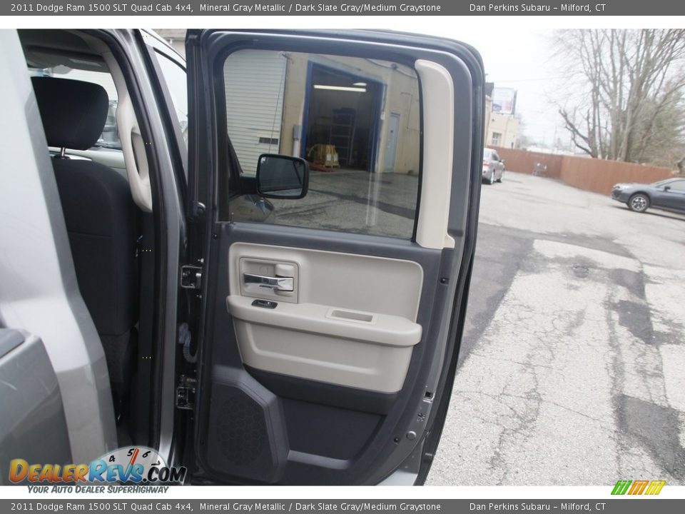 2011 Dodge Ram 1500 SLT Quad Cab 4x4 Mineral Gray Metallic / Dark Slate Gray/Medium Graystone Photo #14