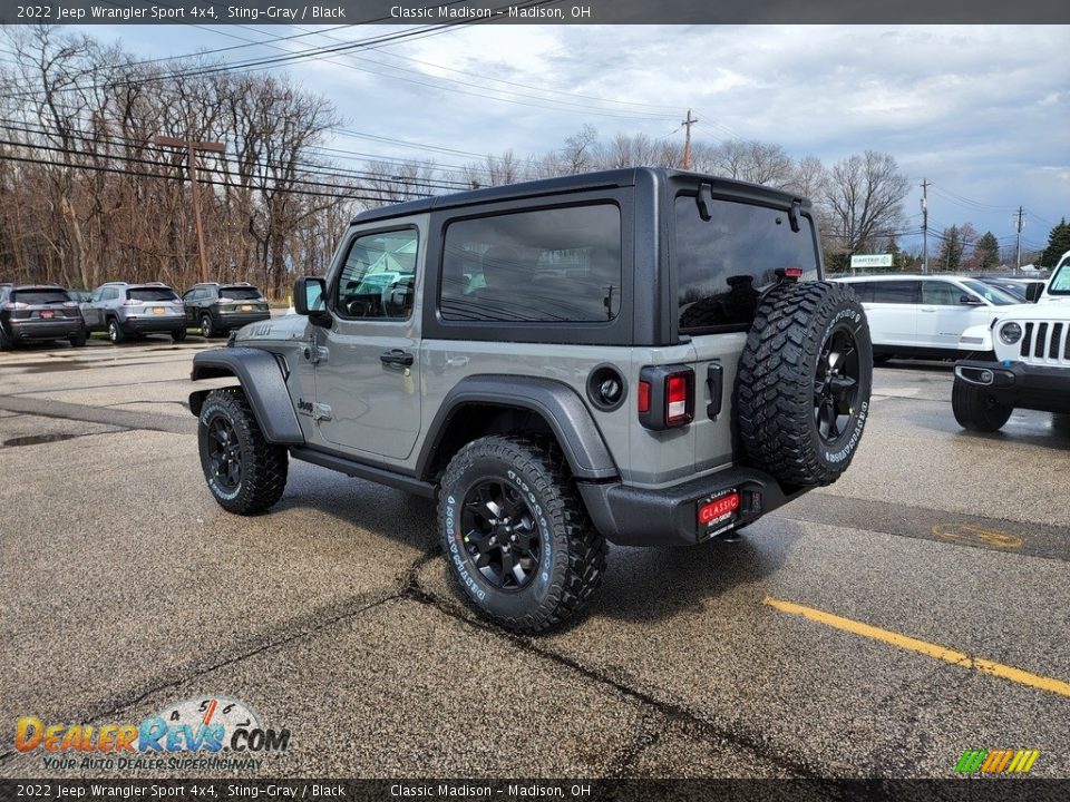 2022 Jeep Wrangler Sport 4x4 Sting-Gray / Black Photo #9