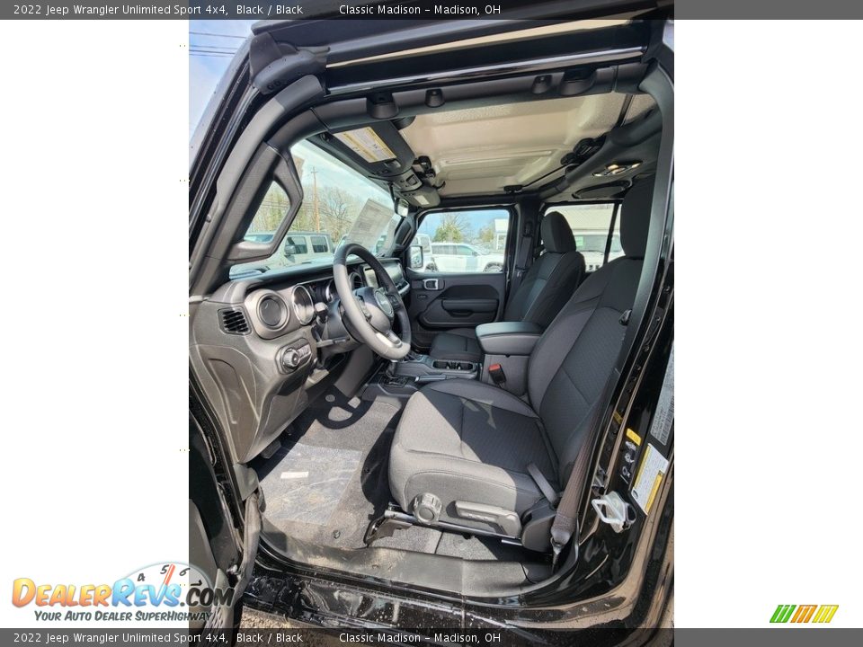 2022 Jeep Wrangler Unlimited Sport 4x4 Black / Black Photo #2
