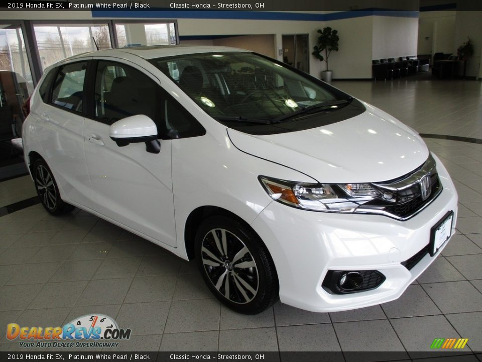 2019 Honda Fit EX Platinum White Pearl / Black Photo #3