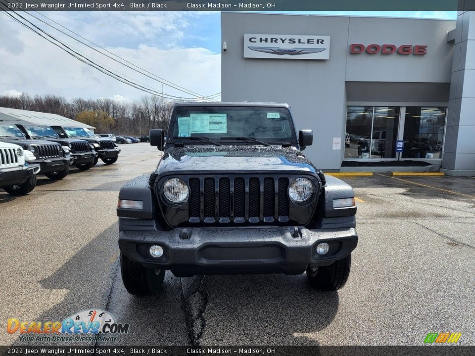 2022 Jeep Wrangler Unlimited Sport 4x4 Black / Black Photo #7