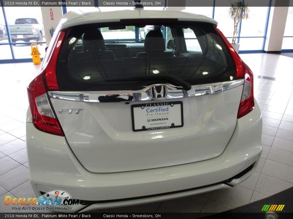 2019 Honda Fit EX Platinum White Pearl / Black Photo #8