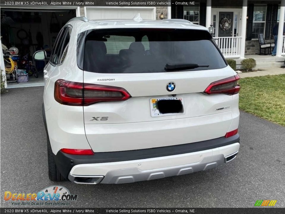 2020 BMW X5 xDrive40i Alpine White / Ivory White Photo #8