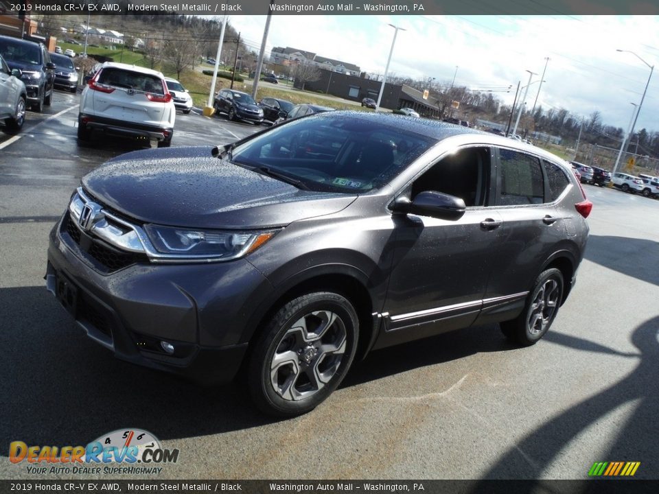 2019 Honda CR-V EX AWD Modern Steel Metallic / Black Photo #6