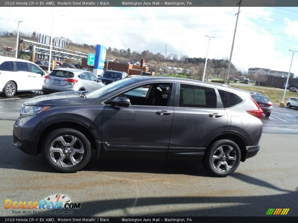 2019 Honda CR-V EX AWD Modern Steel Metallic / Black Photo #7