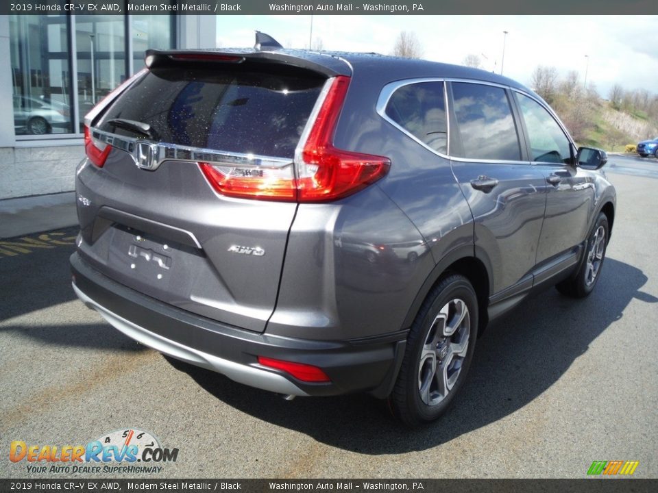2019 Honda CR-V EX AWD Modern Steel Metallic / Black Photo #10