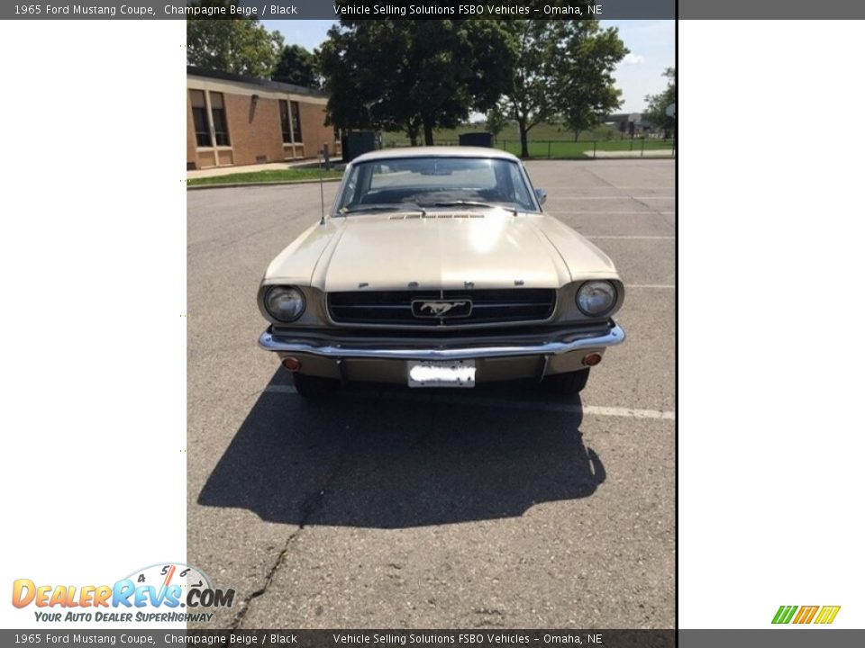 1965 Ford Mustang Coupe Champagne Beige / Black Photo #6