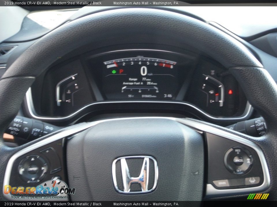 2019 Honda CR-V EX AWD Modern Steel Metallic / Black Photo #24