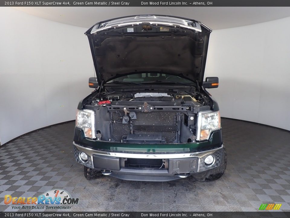 2013 Ford F150 XLT SuperCrew 4x4 Green Gem Metallic / Steel Gray Photo #5