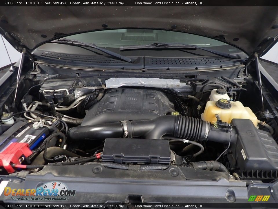 2013 Ford F150 XLT SuperCrew 4x4 Green Gem Metallic / Steel Gray Photo #6