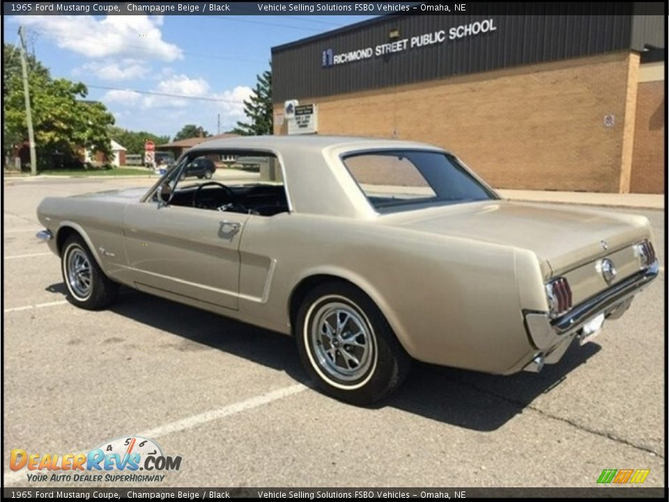 Champagne Beige 1965 Ford Mustang Coupe Photo #11