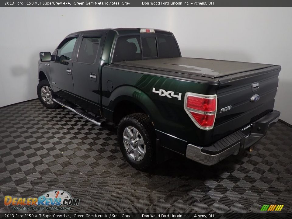 2013 Ford F150 XLT SuperCrew 4x4 Green Gem Metallic / Steel Gray Photo #10