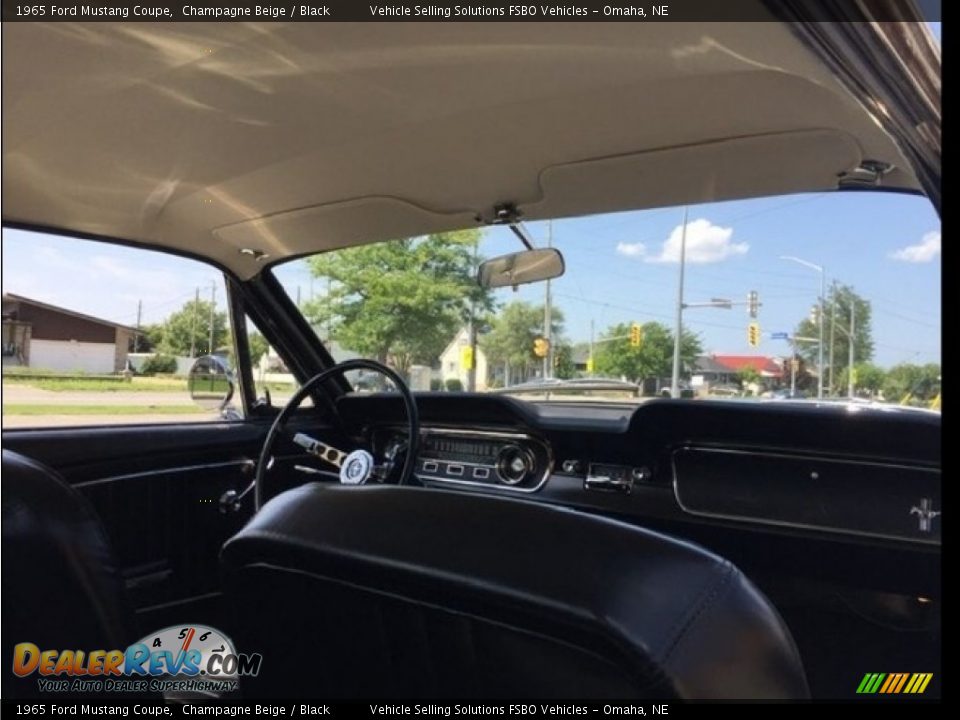 1965 Ford Mustang Coupe Champagne Beige / Black Photo #15