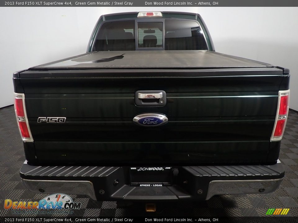 2013 Ford F150 XLT SuperCrew 4x4 Green Gem Metallic / Steel Gray Photo #12