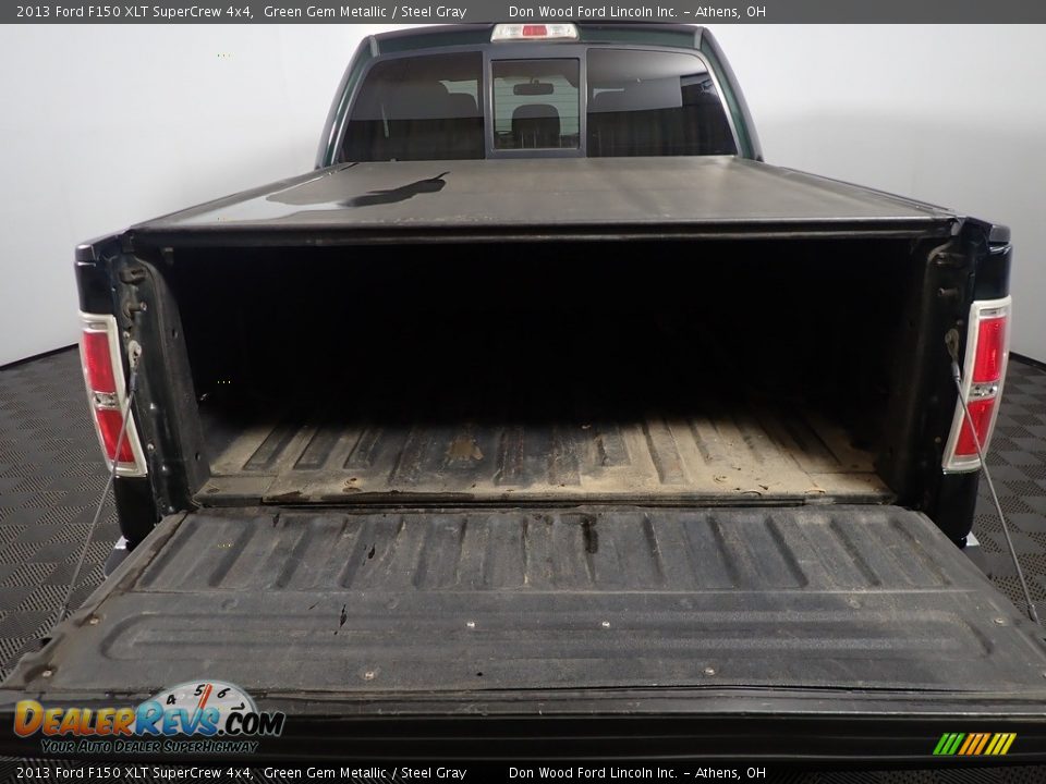2013 Ford F150 XLT SuperCrew 4x4 Green Gem Metallic / Steel Gray Photo #13