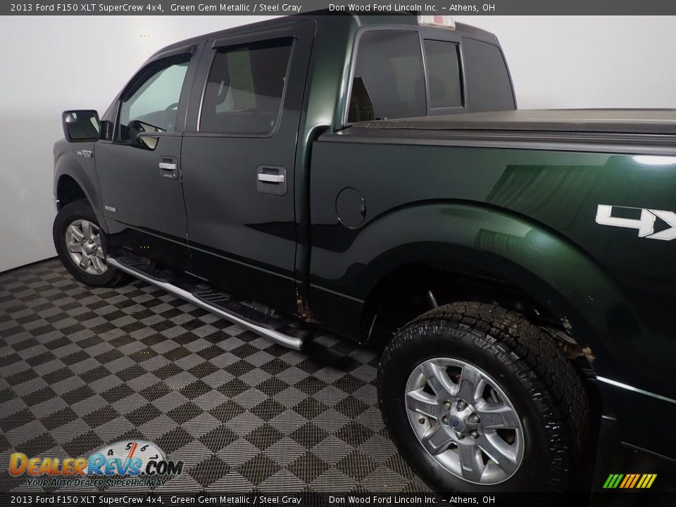 2013 Ford F150 XLT SuperCrew 4x4 Green Gem Metallic / Steel Gray Photo #16