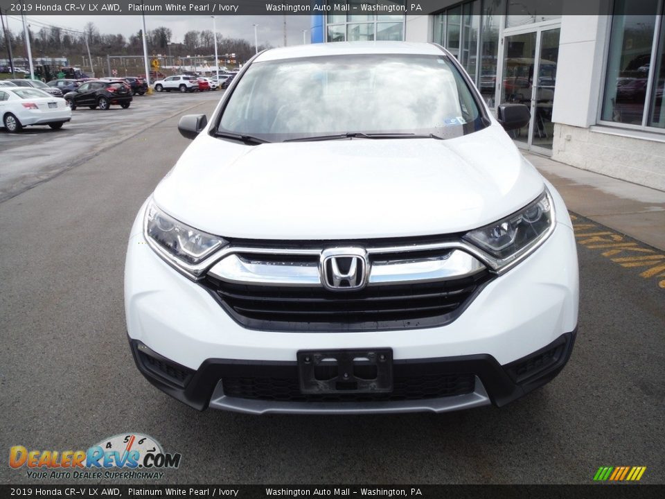 2019 Honda CR-V LX AWD Platinum White Pearl / Ivory Photo #3