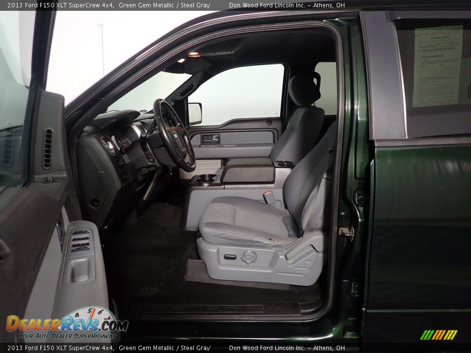 2013 Ford F150 XLT SuperCrew 4x4 Green Gem Metallic / Steel Gray Photo #20