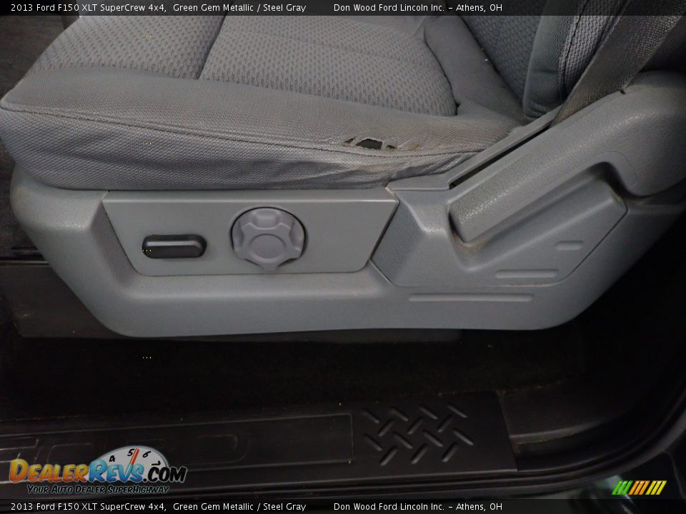 2013 Ford F150 XLT SuperCrew 4x4 Green Gem Metallic / Steel Gray Photo #21