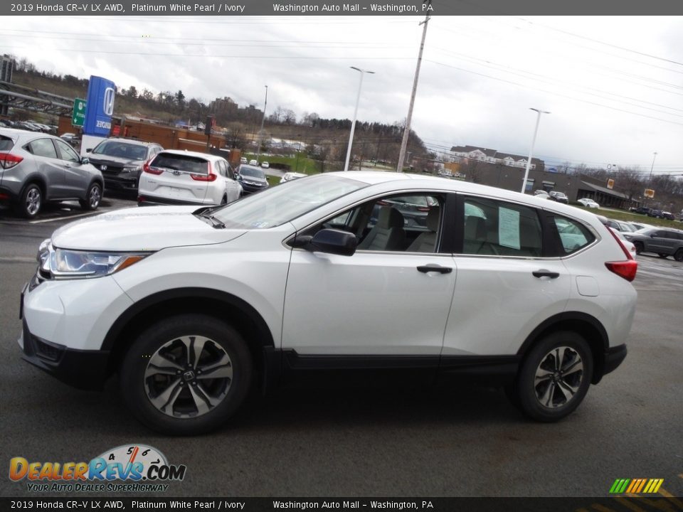 2019 Honda CR-V LX AWD Platinum White Pearl / Ivory Photo #5