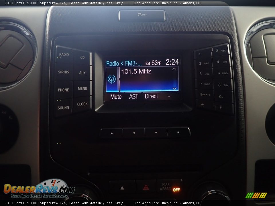 2013 Ford F150 XLT SuperCrew 4x4 Green Gem Metallic / Steel Gray Photo #24