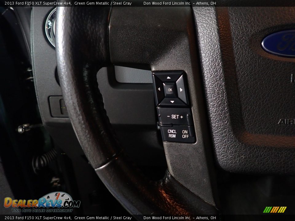 2013 Ford F150 XLT SuperCrew 4x4 Green Gem Metallic / Steel Gray Photo #27
