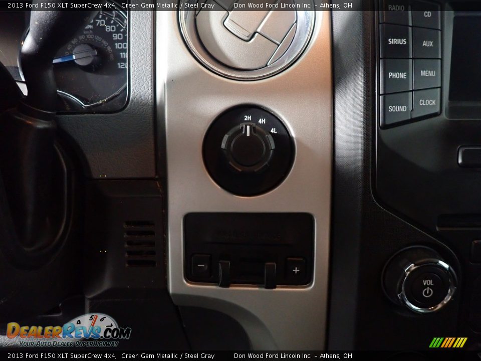 2013 Ford F150 XLT SuperCrew 4x4 Green Gem Metallic / Steel Gray Photo #30