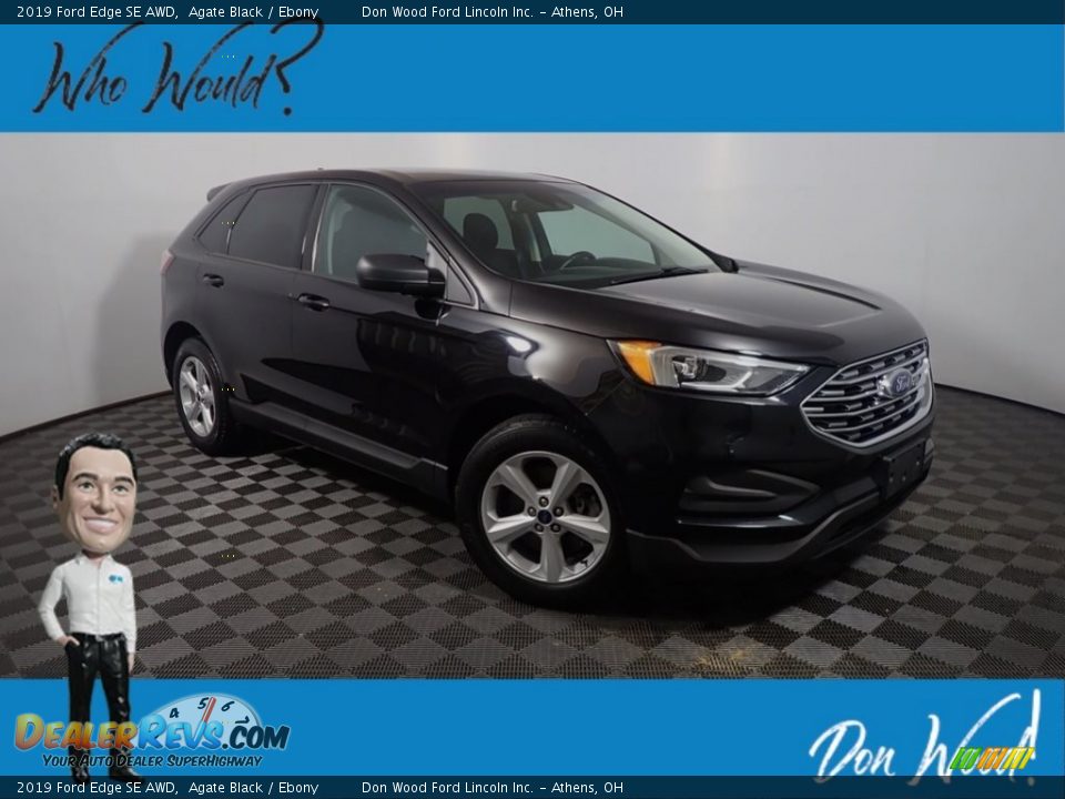 2019 Ford Edge SE AWD Agate Black / Ebony Photo #1