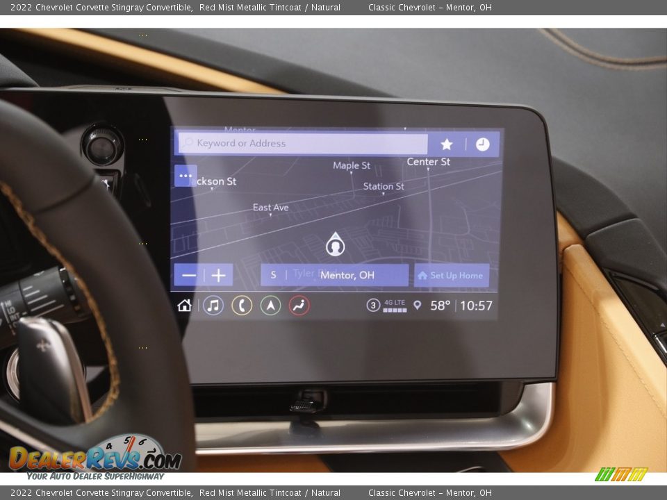 Navigation of 2022 Chevrolet Corvette Stingray Convertible Photo #14