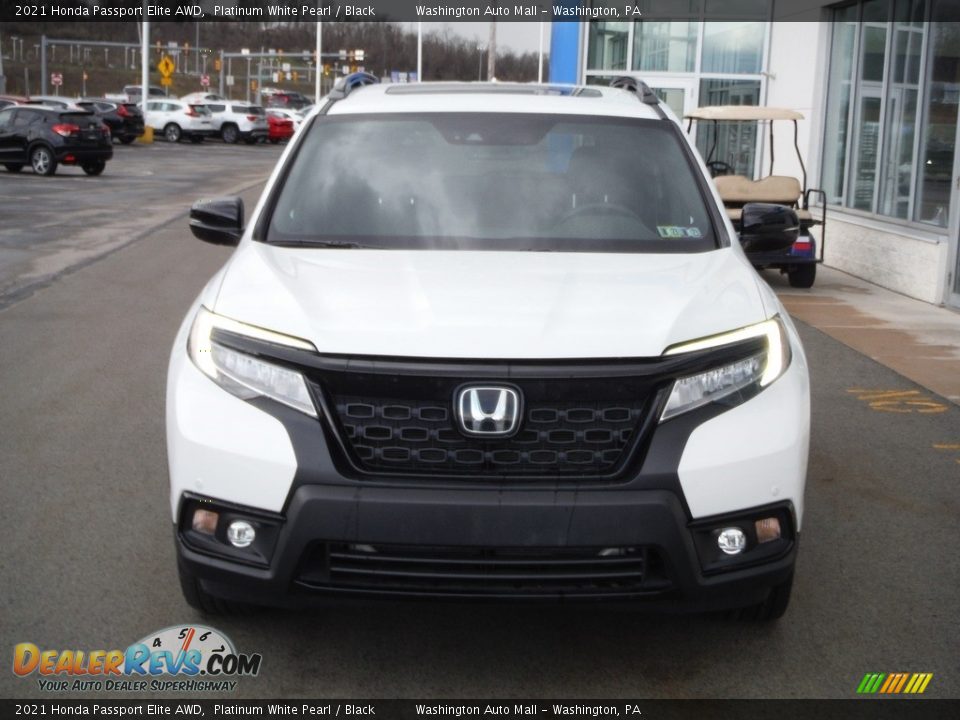 2021 Honda Passport Elite AWD Platinum White Pearl / Black Photo #5