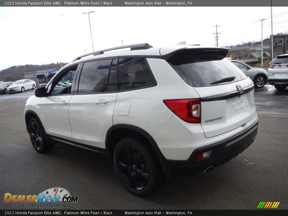 2021 Honda Passport Elite AWD Platinum White Pearl / Black Photo #8