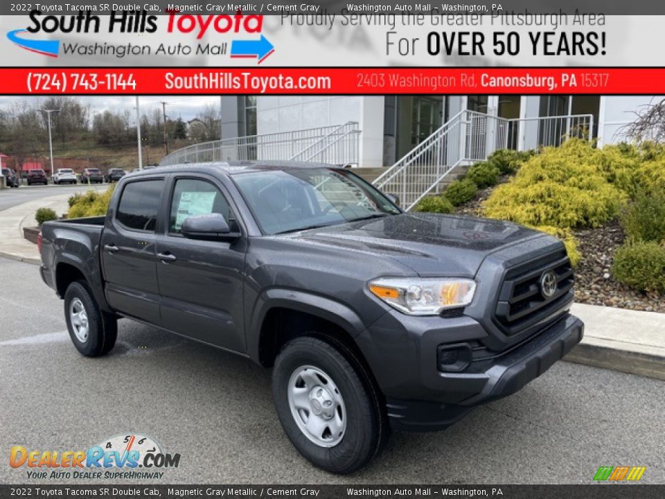 2022 Toyota Tacoma SR Double Cab Magnetic Gray Metallic / Cement Gray Photo #1