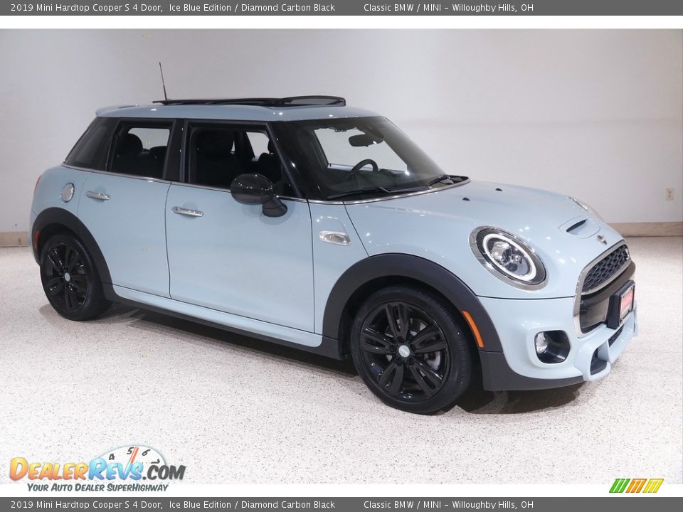 2019 Mini Hardtop Cooper S 4 Door Ice Blue Edition / Diamond Carbon Black Photo #1