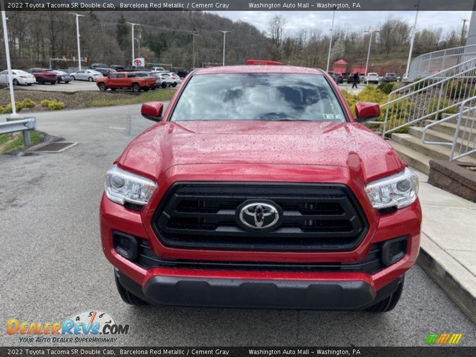 2022 Toyota Tacoma SR Double Cab Barcelona Red Metallic / Cement Gray Photo #6