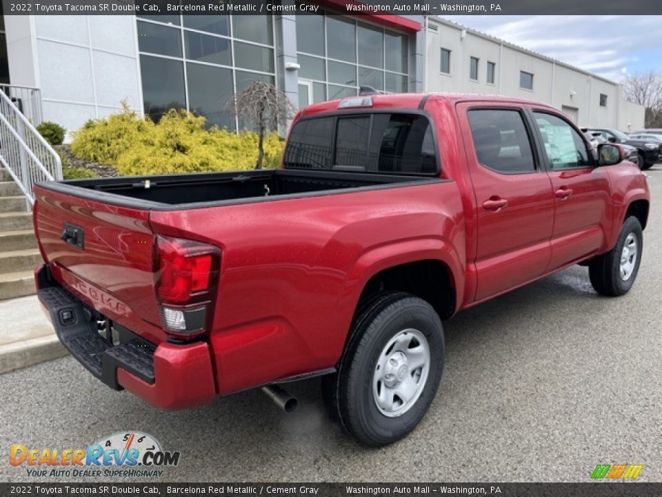 2022 Toyota Tacoma SR Double Cab Barcelona Red Metallic / Cement Gray Photo #9