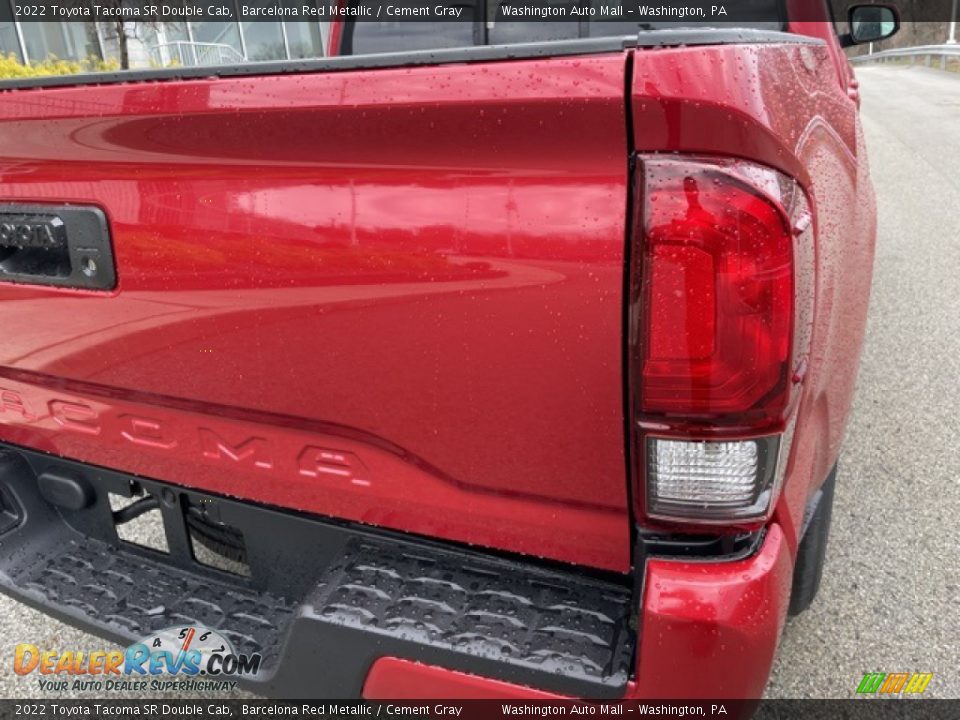 2022 Toyota Tacoma SR Double Cab Barcelona Red Metallic / Cement Gray Photo #22