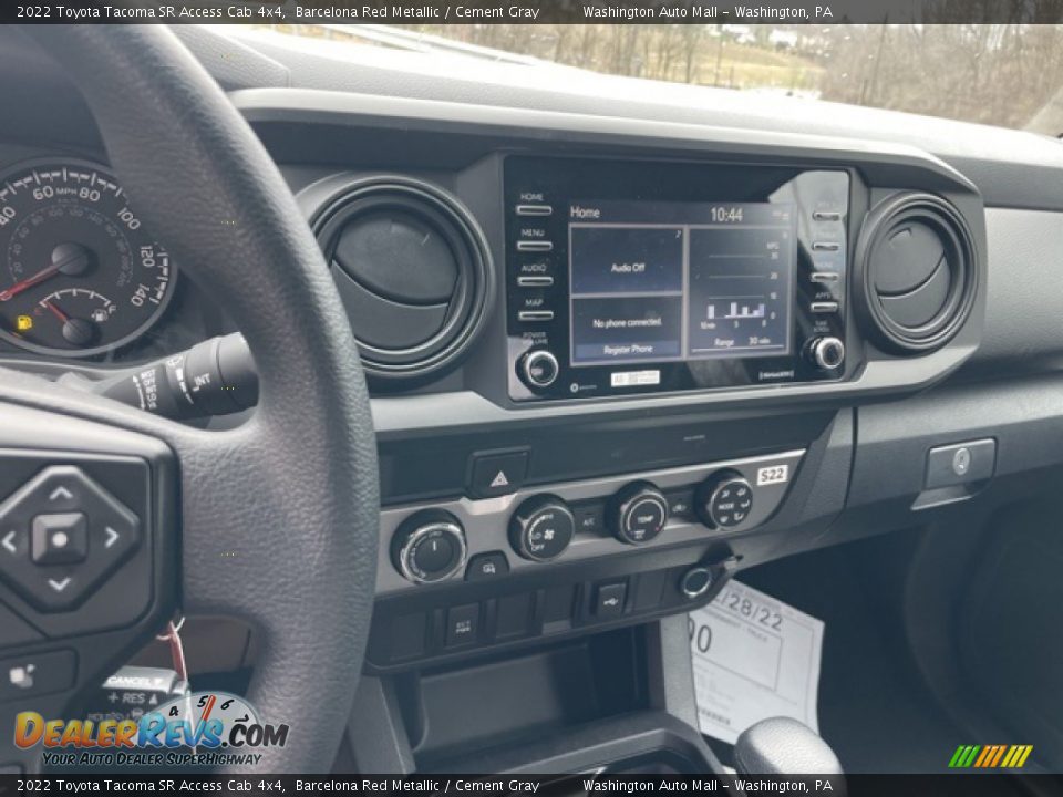 Dashboard of 2022 Toyota Tacoma SR Access Cab 4x4 Photo #5