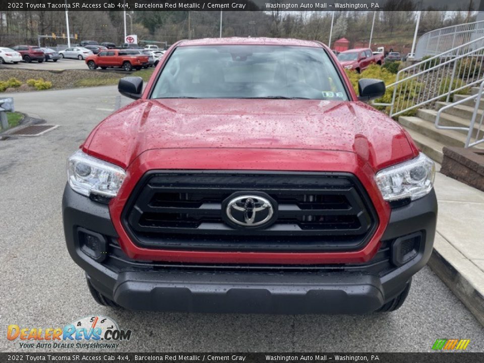 2022 Toyota Tacoma SR Access Cab 4x4 Barcelona Red Metallic / Cement Gray Photo #6