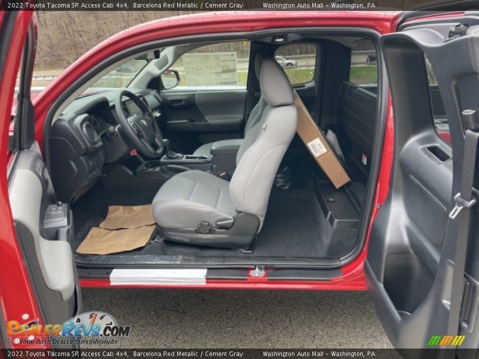 Cement Gray Interior - 2022 Toyota Tacoma SR Access Cab 4x4 Photo #21