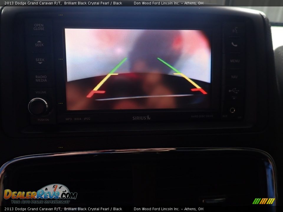 2013 Dodge Grand Caravan R/T Brilliant Black Crystal Pearl / Black Photo #3