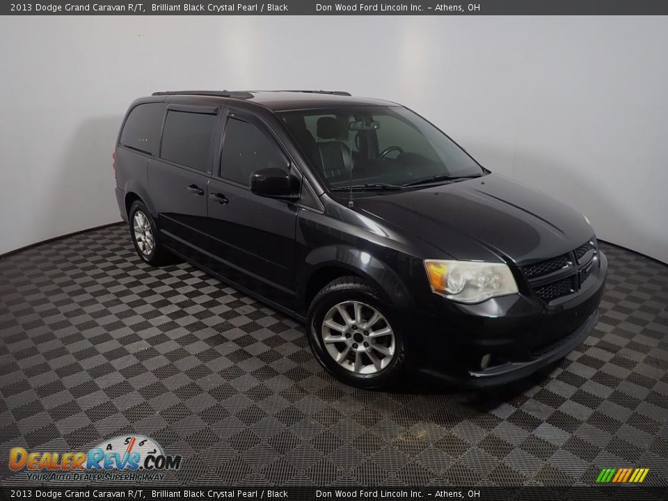 2013 Dodge Grand Caravan R/T Brilliant Black Crystal Pearl / Black Photo #4