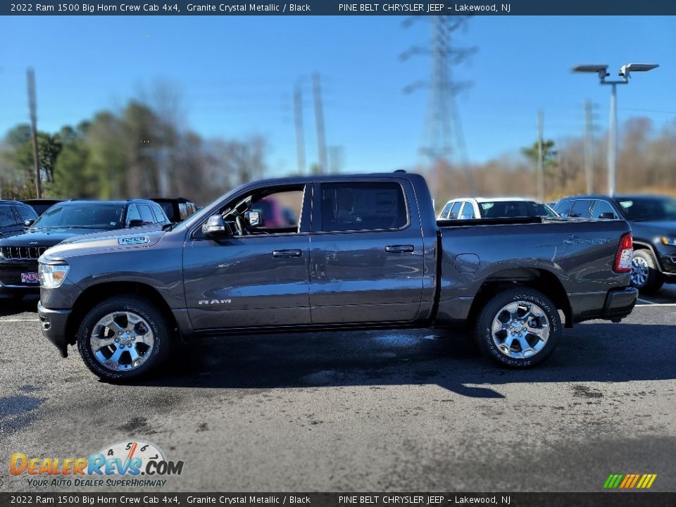 2022 Ram 1500 Big Horn Crew Cab 4x4 Granite Crystal Metallic / Black Photo #4