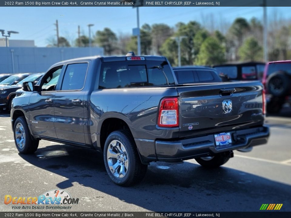 2022 Ram 1500 Big Horn Crew Cab 4x4 Granite Crystal Metallic / Black Photo #6