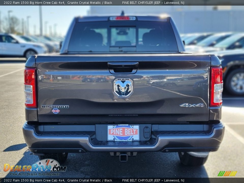 2022 Ram 1500 Big Horn Crew Cab 4x4 Granite Crystal Metallic / Black Photo #7