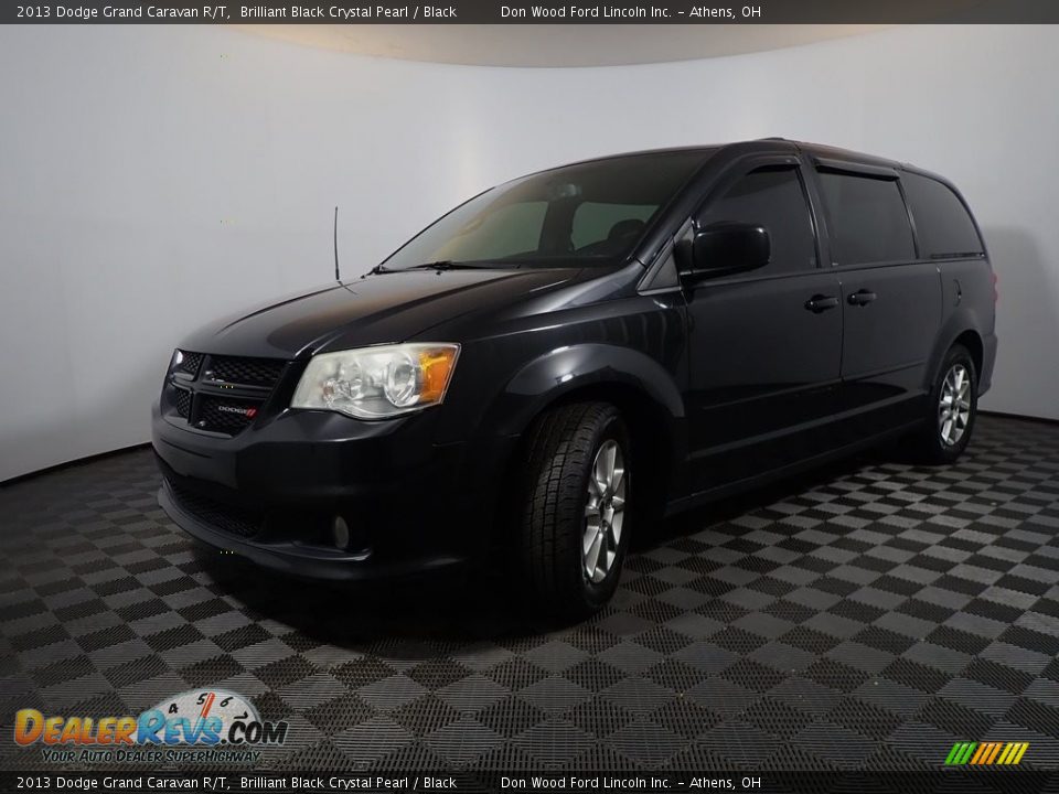 2013 Dodge Grand Caravan R/T Brilliant Black Crystal Pearl / Black Photo #9