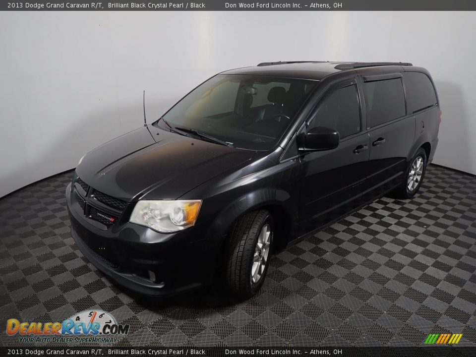 2013 Dodge Grand Caravan R/T Brilliant Black Crystal Pearl / Black Photo #10