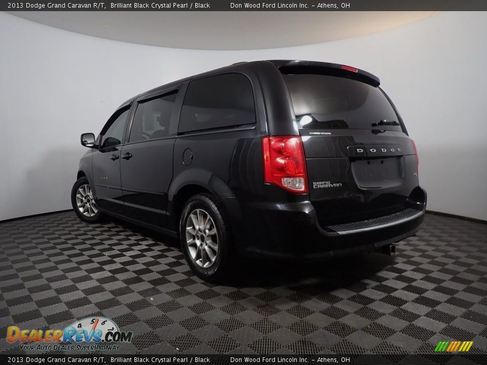 2013 Dodge Grand Caravan R/T Brilliant Black Crystal Pearl / Black Photo #12