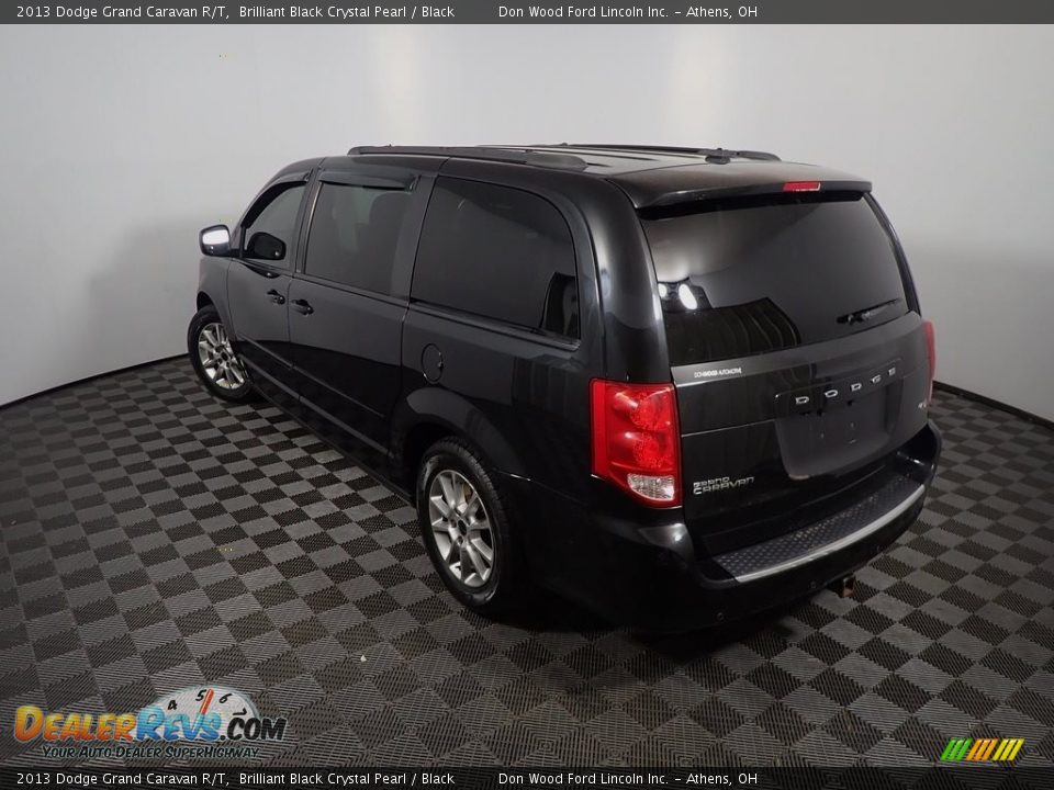 2013 Dodge Grand Caravan R/T Brilliant Black Crystal Pearl / Black Photo #13