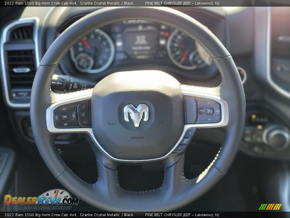 2022 Ram 1500 Big Horn Crew Cab 4x4 Granite Crystal Metallic / Black Photo #11