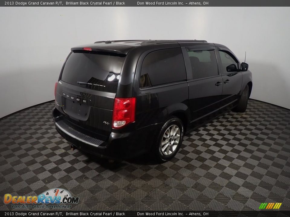 2013 Dodge Grand Caravan R/T Brilliant Black Crystal Pearl / Black Photo #19